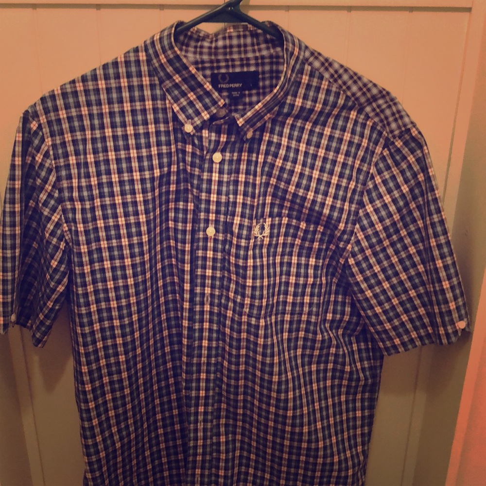 Fred Perry Button Up Short Sleeve